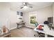 Bright home office with neutral walls, carpet, and natural light, ideal for remote work or study at 517 Daniel Ave, Decatur, GA 30032