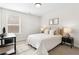 Neutral bedroom with a full bed, dark nightstands, and a window at 871 Dunning St, Marietta, GA 30060