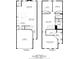 A detailed floor plan showcasing the layout of the home's two stories, including dimensions at 871 Dunning St, Marietta, GA 30060
