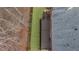 Aerial view of a private backyard featuring a large wooden deck, well-manicured lawn, and mature trees for added privacy at 3060 Salisbury Ln, Cumming, GA 30041