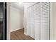 The hallway area contains access to storage and rooms and is next to the kitchen at 2285 Peachtree Ne Rd # 1107, Atlanta, GA 30309