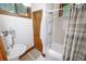 Bathroom with shower, bathtub, linen closet and sink at 970 E Main St, Canton, GA 30114