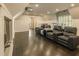 Spacious bonus room with home theater seating, exercise equipment and recessed lighting at 1993 Mount Vernon Pl, Dunwoody, GA 30338