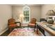 Office with an arched window and decor at 1993 Mount Vernon Pl, Dunwoody, GA 30338