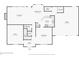 Detailed floor plan showcasing the layout of the first floor with living spaces and kitchen at 325 Upper Creek Ct, Roswell, GA 30076