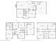 Comprehensive view of all the floor plans, including the basement, first, and second floors at 325 Upper Creek Ct, Roswell, GA 30076