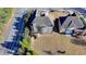 Beautiful aerial perspective of the house near the street, expansive yard and surrounding trees at 4360 Autry Way, Alpharetta, GA 30022
