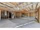 Unfinished basement with exposed framing, offering a blank canvas at 4360 Autry Way, Alpharetta, GA 30022
