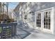 A wooden deck, painted gray, overlooks the yard at 710 Melanie Ct, Canton, GA 30115