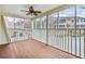 Enclosed sunroom with pane windows and wood floors at 3825 Lavista Rd # Q3, Tucker, GA 30084