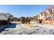 Longleaf at Vinings neighborhood entrance with gate, landscaping and community sign at 4766 Longcourt Se Dr, Atlanta, GA 30339