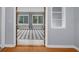 View of the dining room from the living room featuring tile floors and a striped rug at 747 Houston Mill Ne Rd # 1, Atlanta, GA 30329