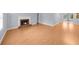 Bright living room with hardwood floors and a brick fireplace at 747 Houston Mill Ne Rd # 1, Atlanta, GA 30329
