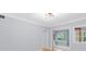 Living room with modern light fixture and view to dining room at 747 Houston Mill Ne Rd # 1, Atlanta, GA 30329