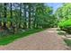 Picturesque gravel path lined with mature trees and landscaping, providing a serene walking experience at 10 Perimeter Summit Ne Blvd # 2112, Atlanta, GA 30319