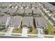 An aerial view of a neighborhood showcasing well-maintained homes and landscaping at 163 Lorraine Pkwy, Woodstock, GA 30188