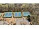 Overhead view of the neighborhood's tennis courts, playground, and landscaped areas at 6350 Boulder Rdg, Cumming, GA 30028