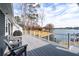 Relaxing deck area with lake views and comfortable seating, perfect for enjoying the outdoors at 2387 Battle Dr, Villa Rica, GA 30180