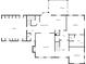 Detailed floor plan showcasing the layout of the house, including the garage, kitchen, and multiple bedrooms at 300 Mill Creek Ct, Acworth, GA 30101
