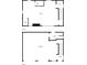 Detailed floor plan showcasing room layouts for the second level with bath and hall access at 300 Mill Creek Ct, Acworth, GA 30101