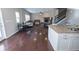 Spacious living room features a fireplace, staircase, hardwood floors, and lots of natural light at 4162 Roberts Crest Dr, Suwanee, GA 30024