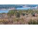 Extensive aerial view of the community, showcasing the lake and the lush green trees at 4374 Westside Nw Dr, Acworth, GA 30101