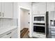 Kitchen appliances and a doorway with a storage area at 4374 Westside Nw Dr, Acworth, GA 30101