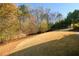Beautifully landscaped backyard with lush lawn, mature trees, and a fenced perimeter, offering privacy at 5230 Harris Springs Dr, Cumming, GA 30040