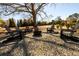 Outdoor firepit area with comfortable seating provides a cozy space for relaxation and entertainment at 5230 Harris Springs Dr, Cumming, GA 30040