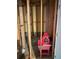 Unfinished basement space with exposed wooden beams, perfect for storage or future customization at 2530 Gold Creek Ln, Cumming, GA 30041