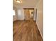 Inviting living room showcasing wood floors and barn door detail at 74 Sandy Path, Rockmart, GA 30153