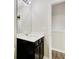 This bathroom features a vanity with a modern sink and ample storage at 1340 Aster Ives Dr, Lawrenceville, GA 30045