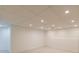 Basement with neutral carpet, white walls, and recessed lighting at 5594 Mountain View Pass, Stone Mountain, GA 30087