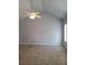 Spacious bedroom with vaulted ceiling and ceiling fan at 10221 Deep Creek Pl, Union City, GA 30291
