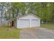 Exterior shot of the detached two-car garage at 3430 Pate Rd, Snellville, GA 30078
