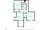 Upstairs floor plan featuring bedrooms with an adjacent walk-in closet and bathrooms, providing comfortable and private living spaces at 5952 Edenfield Nw Dr, Acworth, GA 30101