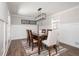 Elegant dining room featuring a modern chandelier and stylish decor at 2647 Wood Hollow Dr, Dunwoody, GA 30360