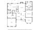 Detailed first-floor layout featuring a spacious kitchen, Gathering room, and primary suite at 3280 Peace Ln, Suwanee, GA 30024