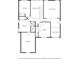Upstairs floor plan showing bedrooms, bonus room and open space layout above the living room at 3280 Peace Ln, Suwanee, GA 30024
