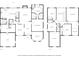 Detailed floorplan reveals the layout of the home with rooms like the kitchen, bedrooms, living room, and bathrooms at 3280 Peace Ln, Suwanee, GA 30024