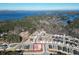Aerial view of new construction neighborhood with lake view at 1769 Rowland Pass, Buford, GA 30518