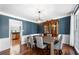 Elegant dining room with hardwood floors and stylish decor at 491 Lees Sw Trce, Marietta, GA 30064