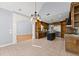 Open concept kitchen with stainless steel appliances, custom cabinetry, and a center island at 1348 Ewing Creek Dr, Dacula, GA 30019
