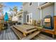 Relaxing back deck with a grill, seating, and steps to the yard at 981 Cobb Place Manor Dr, Marietta, GA 30066