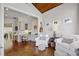 Living room featuring hardwood floors and a separate office nook at 1205 New Haven Ct, Roswell, GA 30075