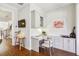 Home office nook with built-in storage and a cozy desk space at 1205 New Haven Ct, Roswell, GA 30075