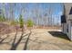 Backyard featuring ample space and wooded area at 40 Oak Forest Dr, Oxford, GA 30054