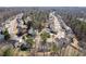 Lovely aerial view of a suburban neighborhood with lush greenery and well-maintained homes at 5729 Newnan Cir, Austell, GA 30106