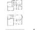 Detailed floor plan showcasing the layout of the home's first and second floors at 5729 Newnan Cir, Austell, GA 30106