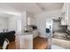 Charming kitchen featuring granite countertops, stainless steel appliances and hardwood flooring at 5729 Newnan Cir, Austell, GA 30106